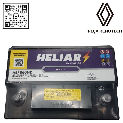 RN FB60HD 244100944R BATERIA 60AH START STOP heliar -1-
